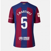 Barcelona Inigo Martinez #5 Replica Home Shirt Ladies 2023-24 Short Sleeve